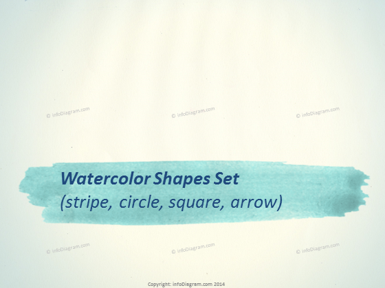 Aquarellformen Aquarellstreifen Pfeile ppt Bilder