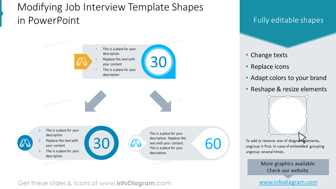 Modifying Job Interview Template Shapes