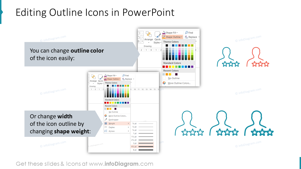 Editing Outline Icons in PowerPoint