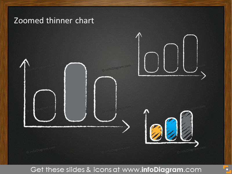 blackboard bar chart doodle sketch powerpoint clip art