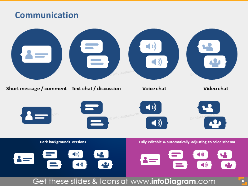 communication pictogram comment text message chat pptx clipart