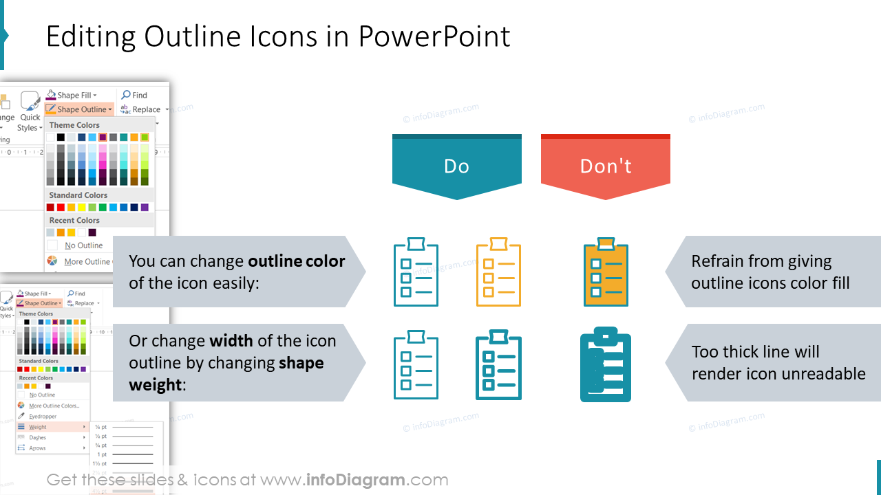Editing Outline Icons in PowerPoint