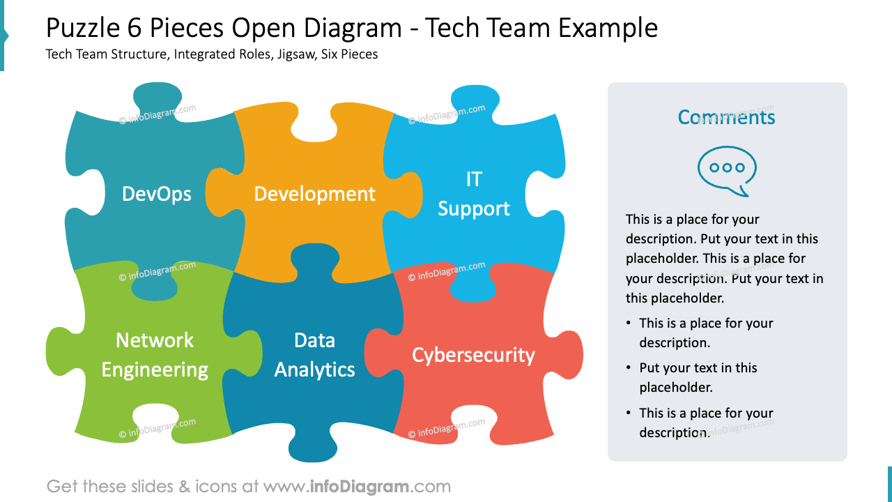 Puzzle 6 Pieces Open Diagram Tech Team Example