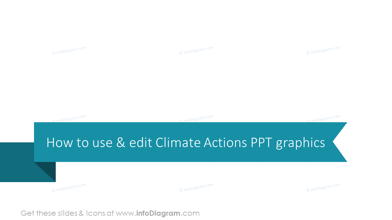 Cómo usar y editar gráficos de PPT de acciones climáticas