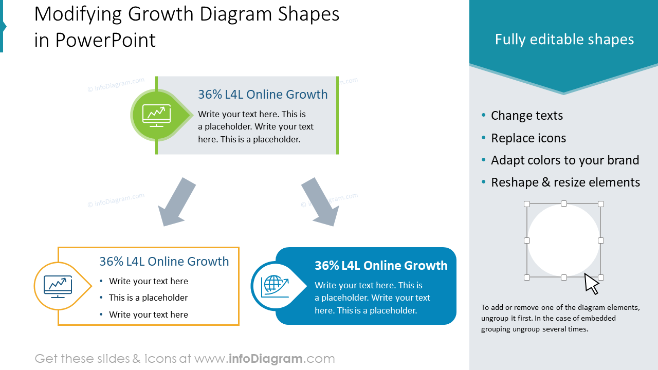 Modifying Growth Diagram Shapes