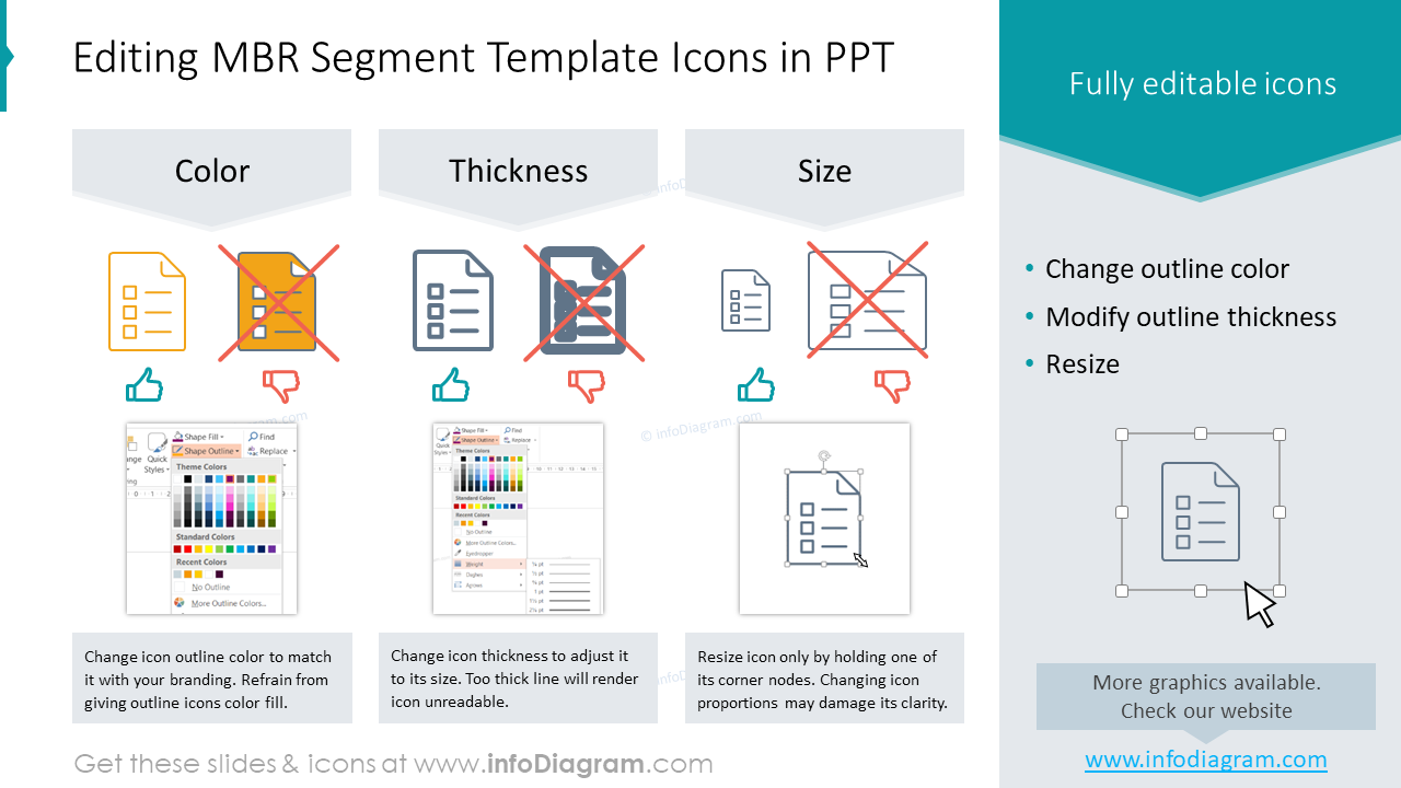 Editing MBR Segment Template Icons in PPT