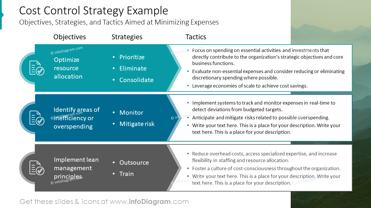 Cost Control Strategy Example