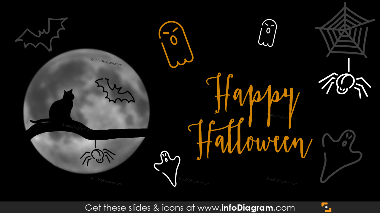 icono de clipart de calabaza de Halloween ppt