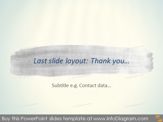 Diapositive de fin Mise en page Pinceau aquarelle Modèle PPTX