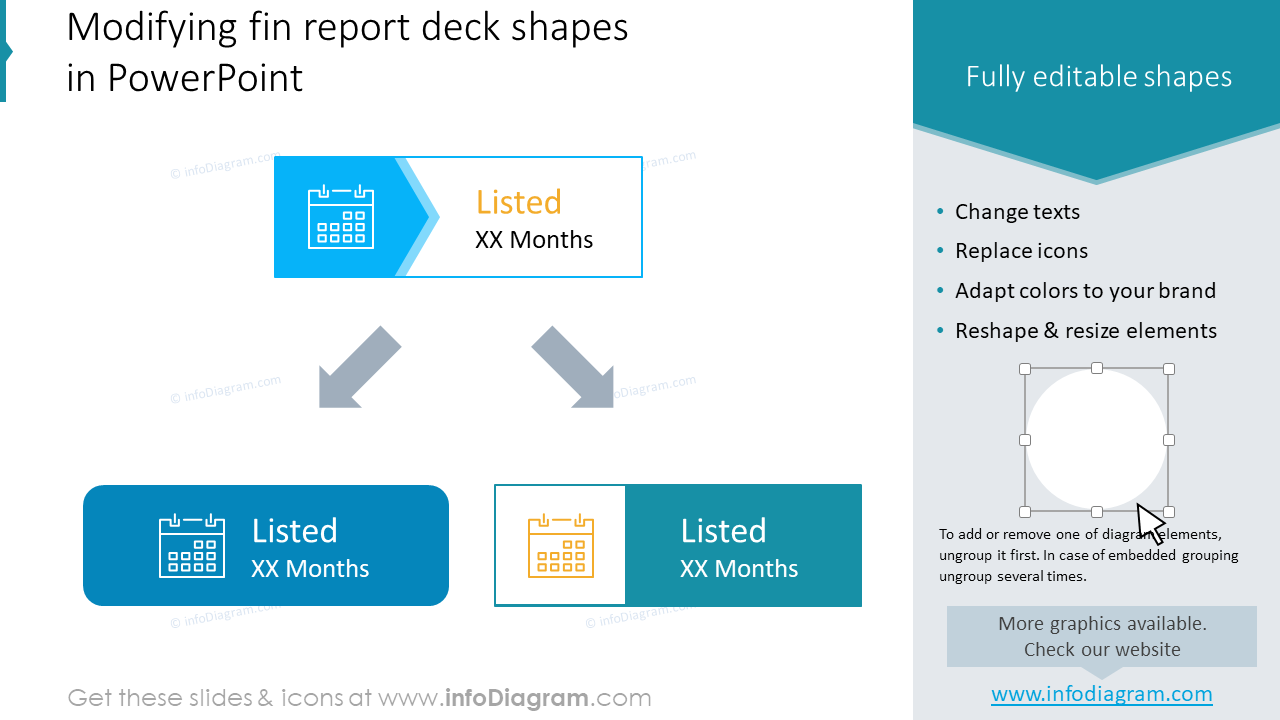 Modifying fin report deck shapes