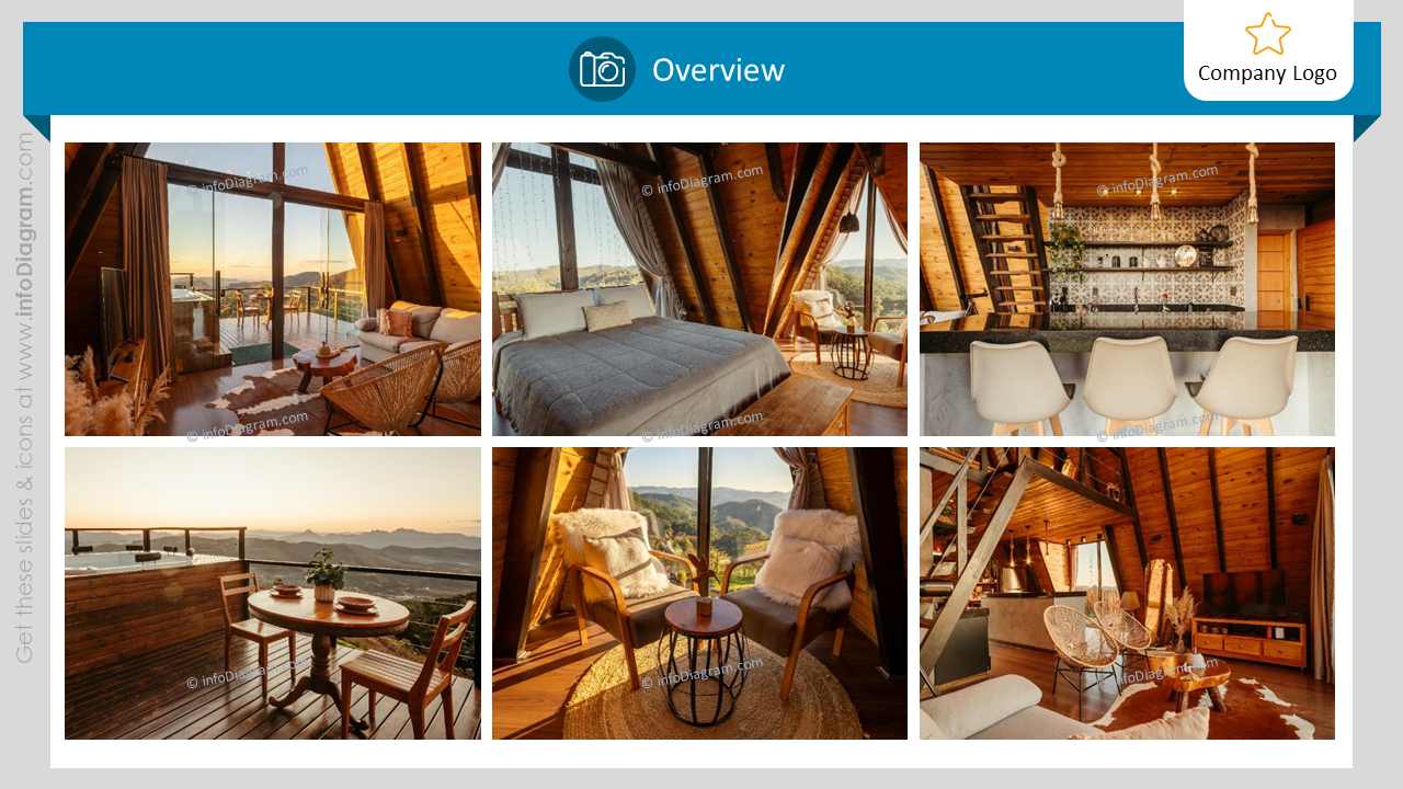 Property Listing Room Pictures Presentation Dossier Template With 6 Property Photographs Layout Placeholder