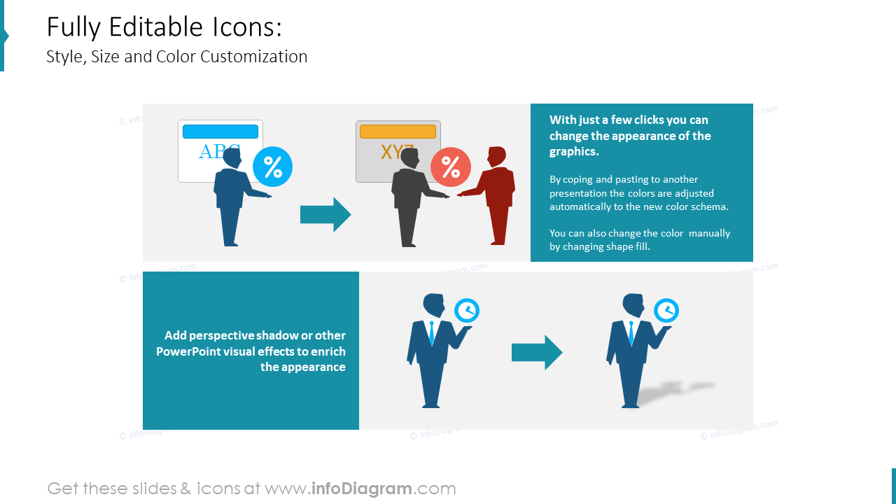 Vollständig bearbeitbare Icons: