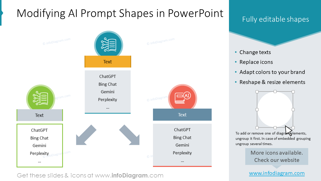 Modifying AI Prompt Shapes in PowerPoint
