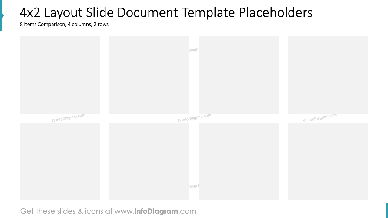 Placeholders de Modelo de Documento de Slide 4x2