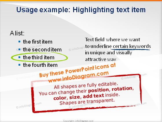 iconos de texto resaltado ppt clipart carbón