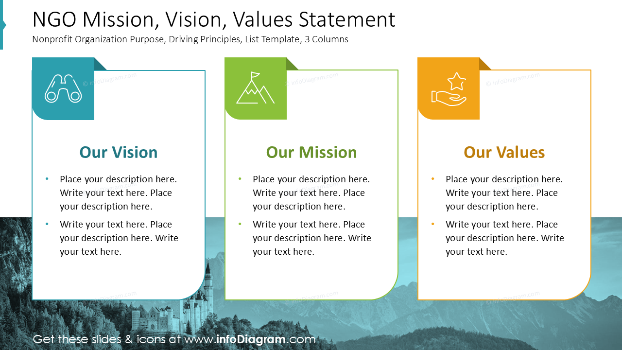 Aussage zu Mission, Vision und Werten der NGO