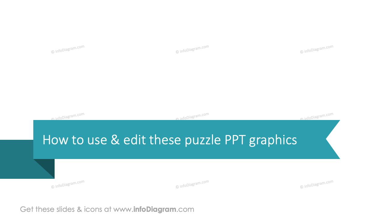So verwenden und bearbeiten Sie diese Puzzle-PPT-Grafiken
