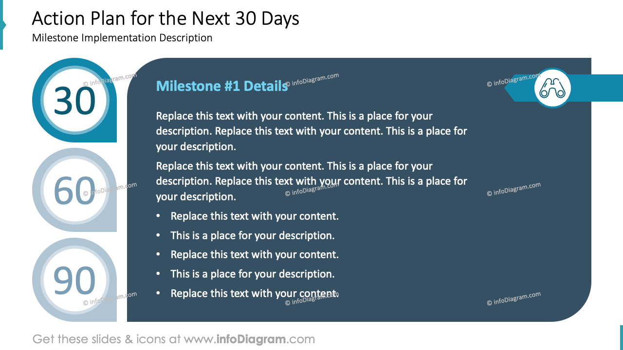 Action Plan for the Next 30 Days Muted Blue Style
