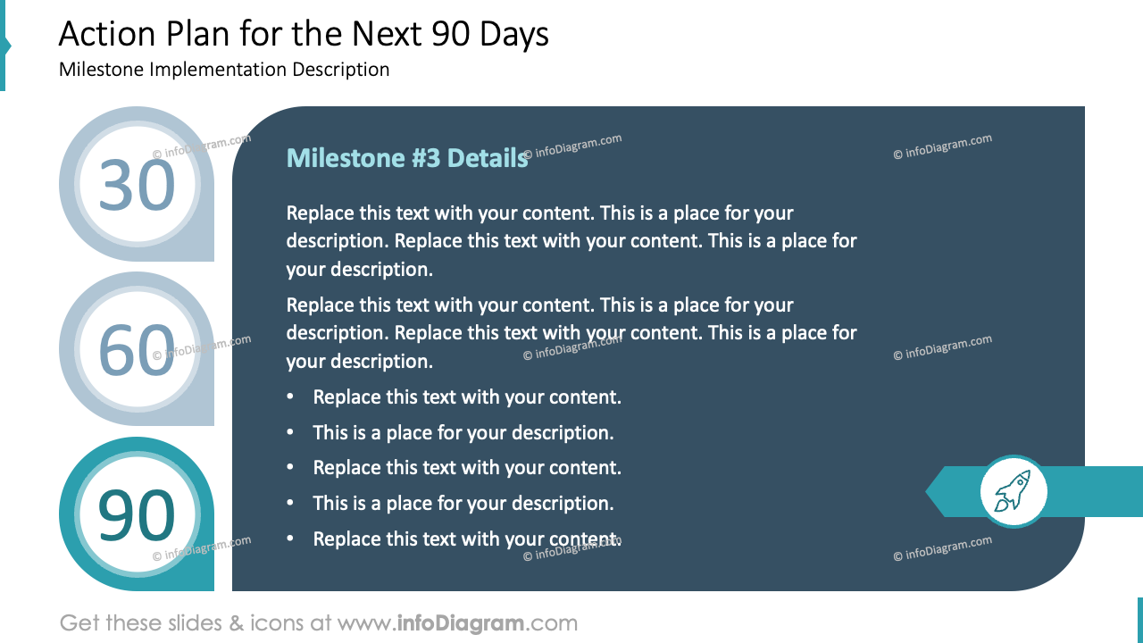 Action Plan for the Next 90 Days Muted Blue Style