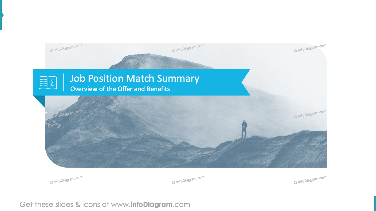 Job Position Match Summary Muted Blue Style