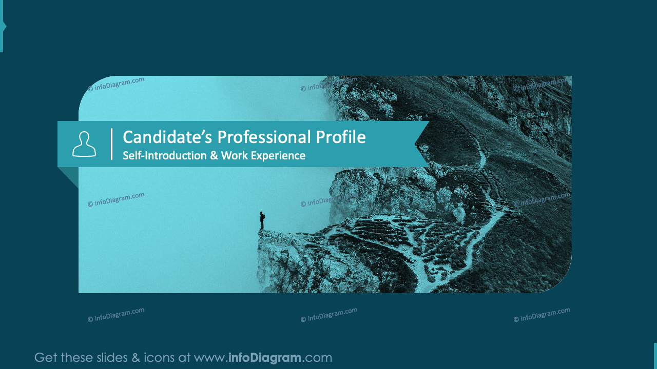CandidateÕs Professional Profile Navy Background