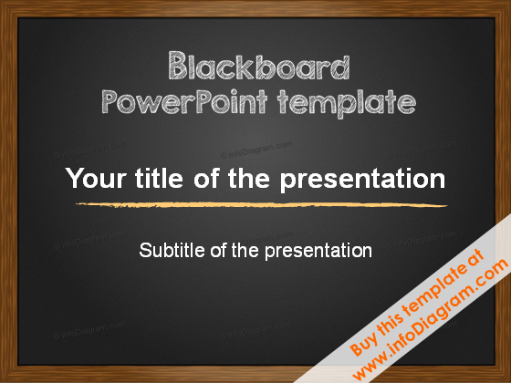 Modelo de PowerPoint de Carvão de Lousa