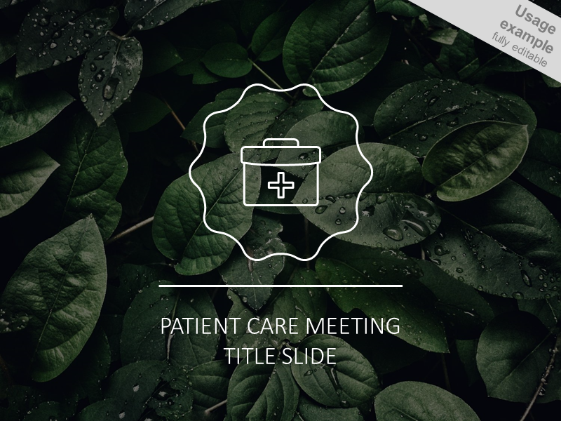 Vorlage für Patientenkonferenz-Folien