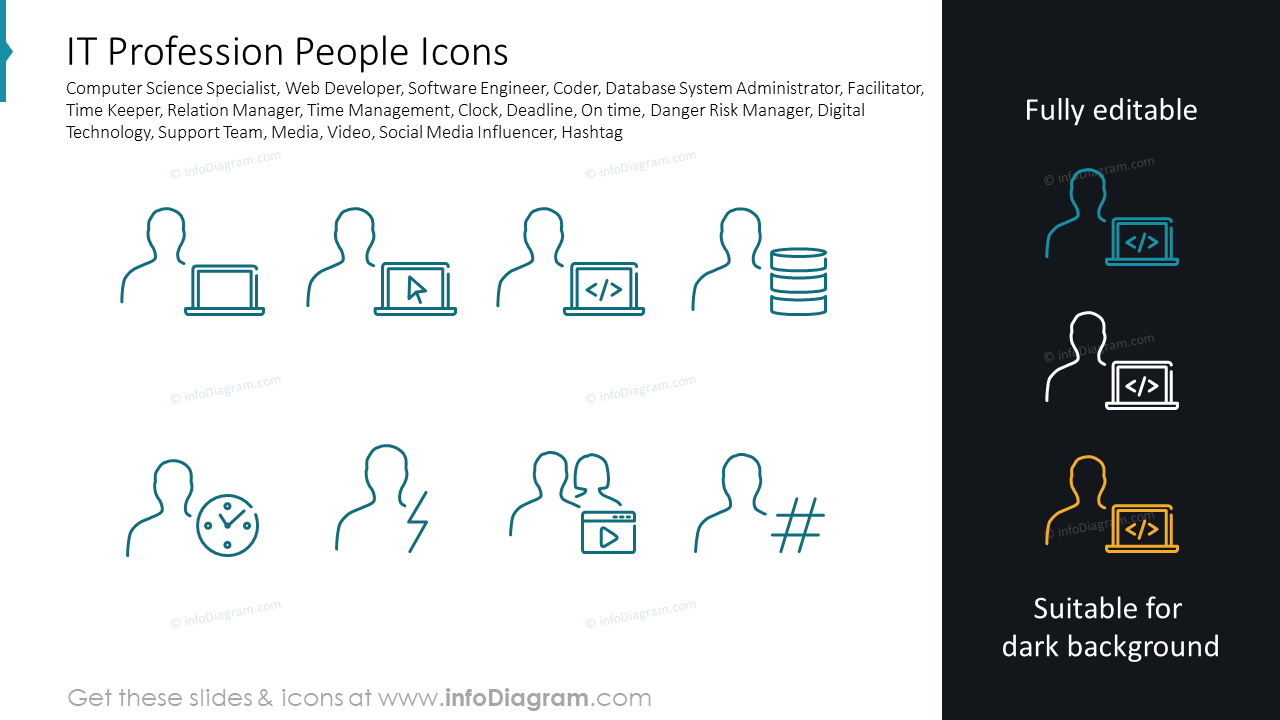 IT-Berufspersonen-Icons