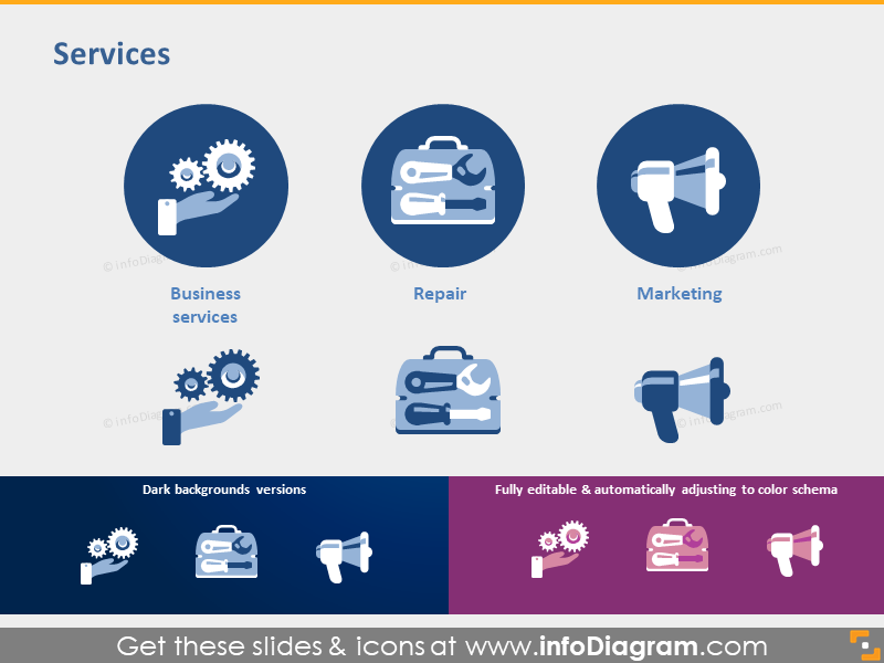 Business Services industries Repair Marketing clipart ppt