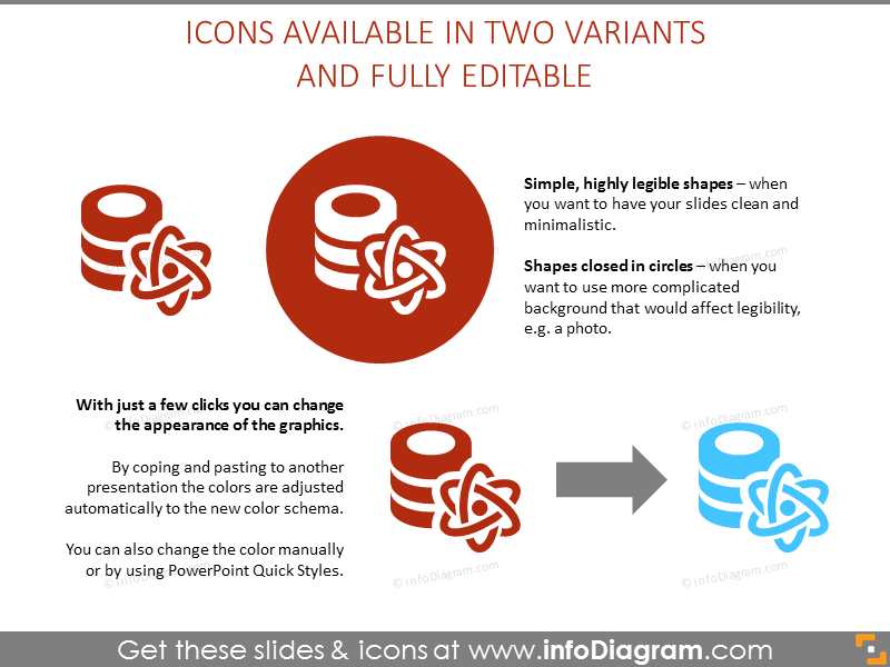 Dos variantes de iconos disponibles