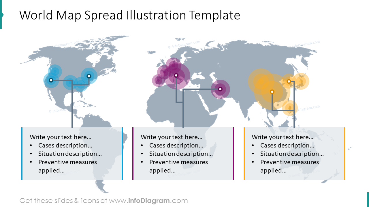 Illustration de la carte du monde déployée