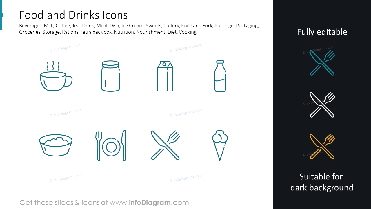Íconos de Alimentos y Bebidas