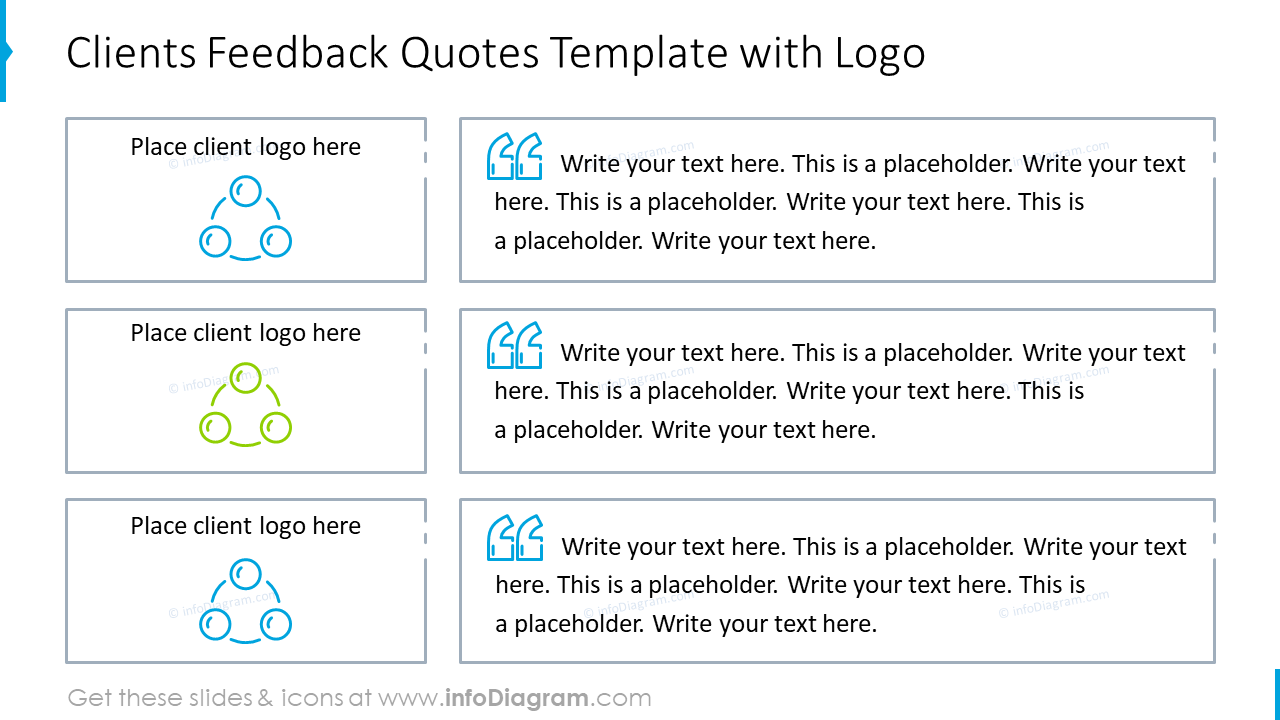 Clients Feedback Template with Logo