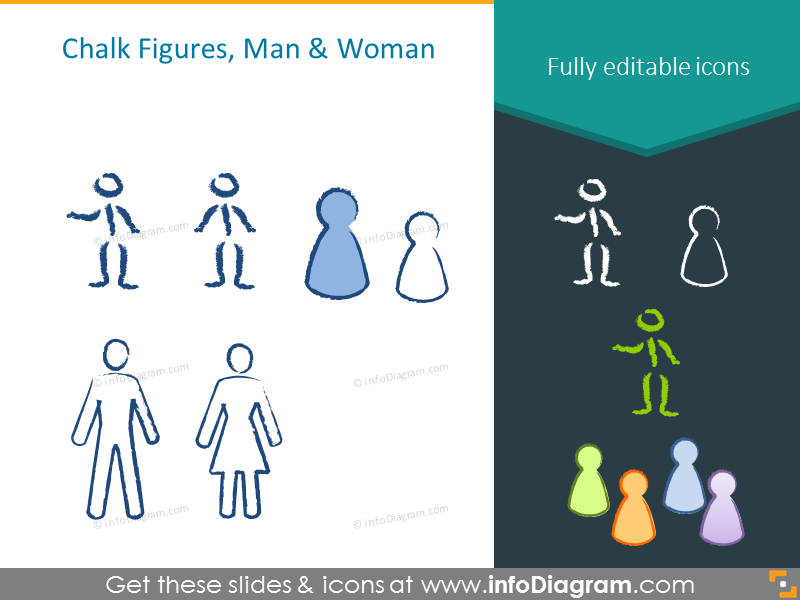  Chalk Figures: Man and Woman
