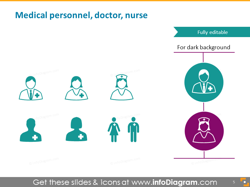 Medical personnel doctor nurse intern