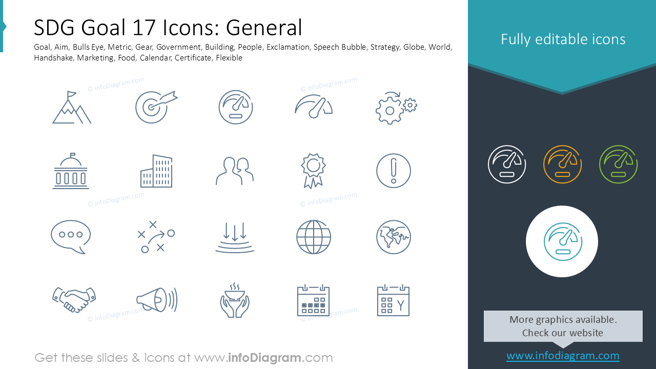 SDG Goal 17 Icons: General