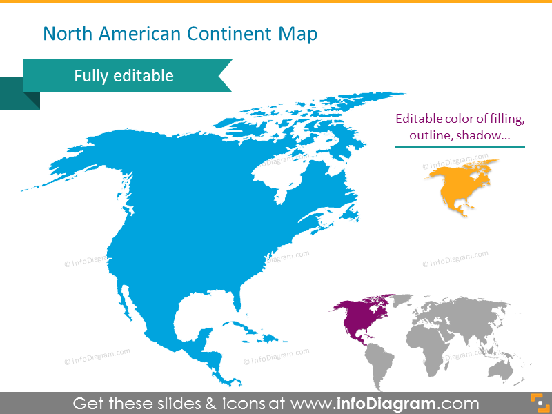 Political Map of North American Countries