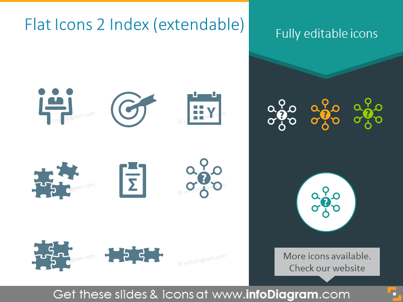 Flat Symbols for problem solving meeting 