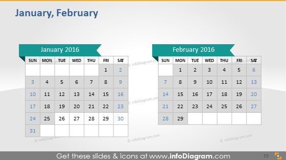 Januar Februar Schulkalender 2016