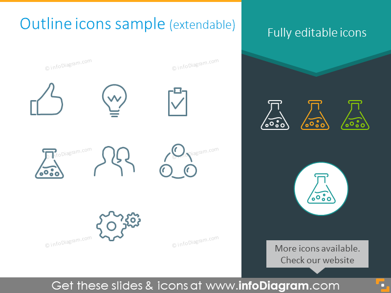 Gráficos Informativos Gratuitos Diagramas e Símbolos (ícones e formas PPT)