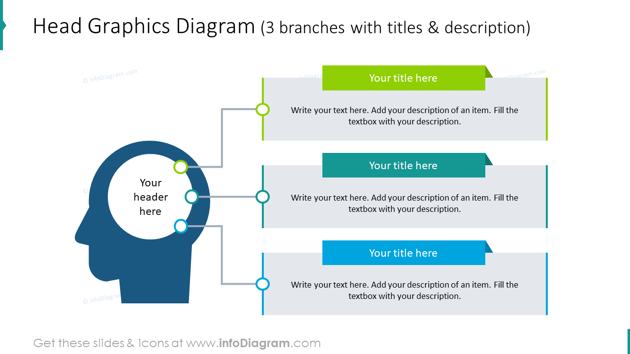 Head Graphics Diagram PPT Template