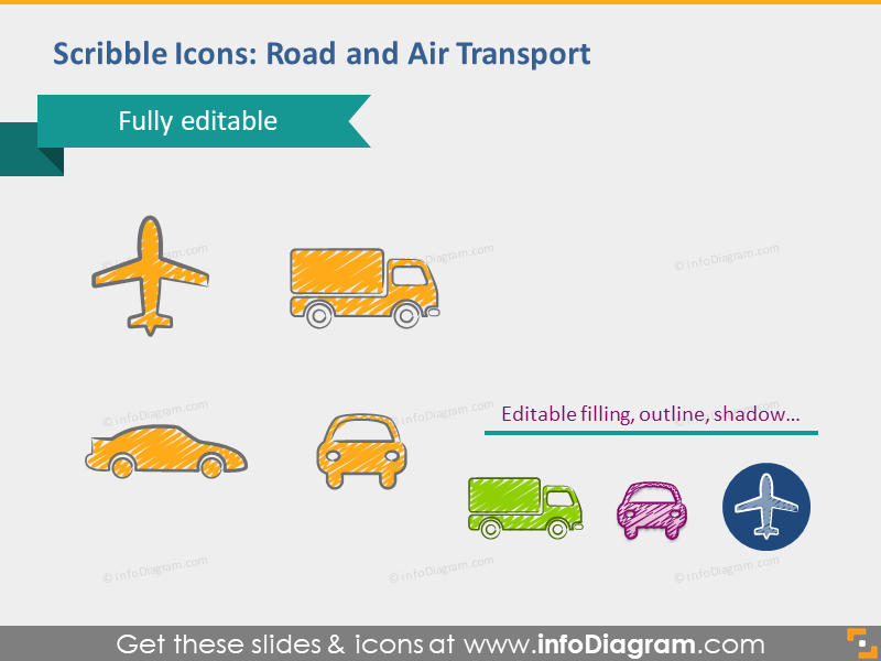 route avion voiture transport logistique clipart ppt
