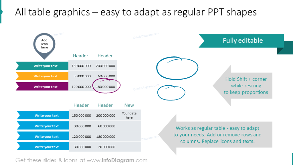 Formas de ppt editables