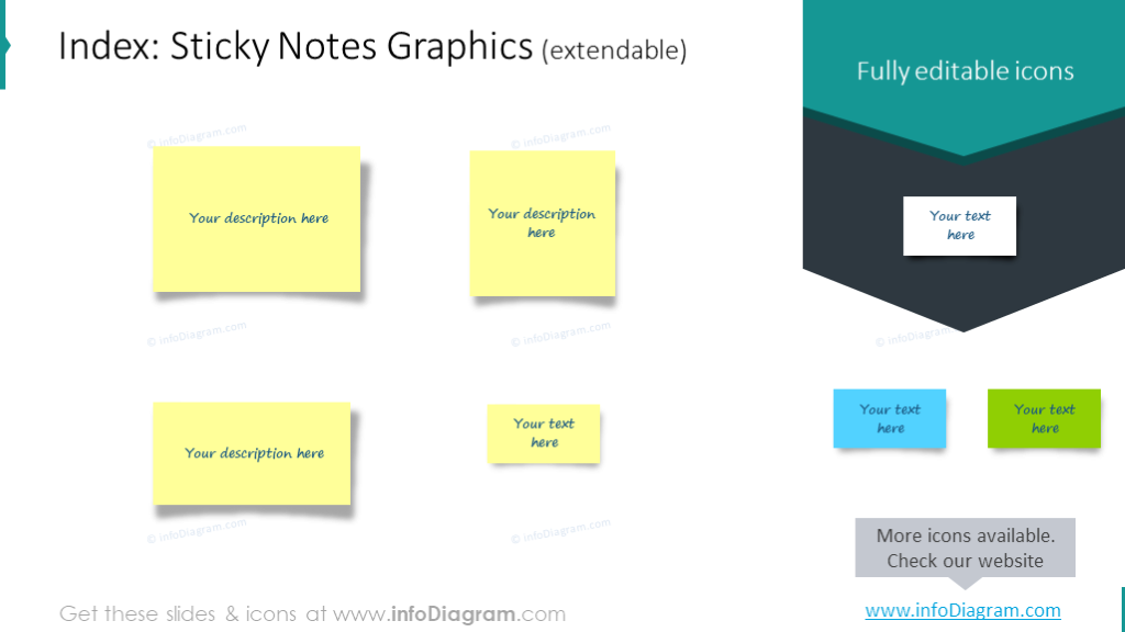 Graphiques de notes autocollantes