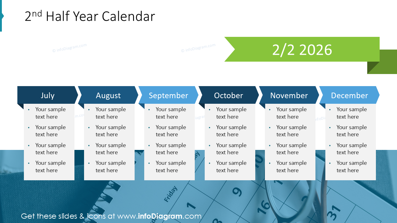 Calendário do Segundo Semestre