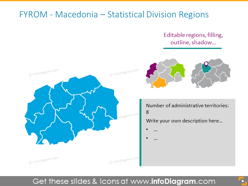 Regionen der statistischen Division Mazedoniens