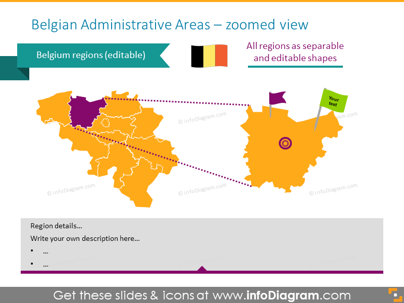 Belgium Subregions Map - infoDiagram