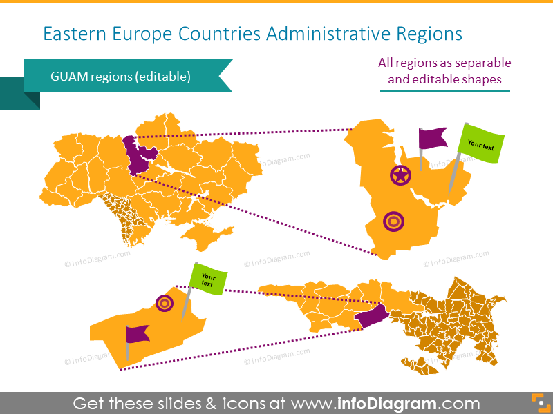 Présentation de la carte des pays d'Europe de l'Est