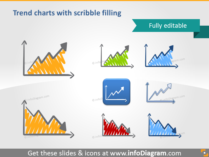 scribble circular process indicator symbols venn handwritten pictograms icons ppt clipart