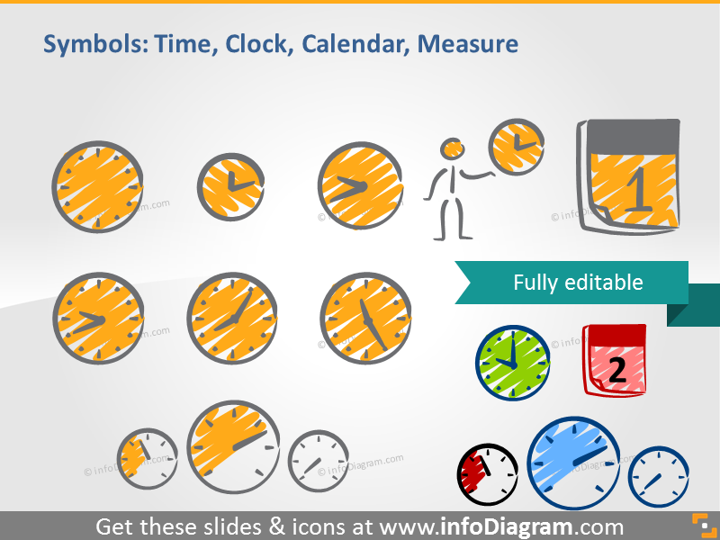 kritzel pie chart symbole handgeschriebene piktogramme ikonen ppt clipart